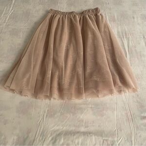 Rue21 Soft Beige layered lace skirt size medium